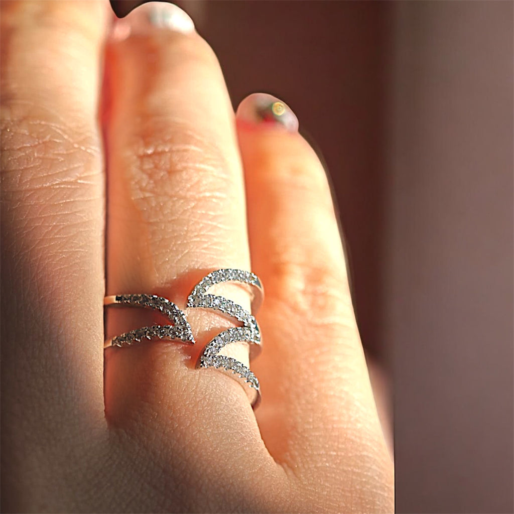 17mm S925 Sterling Silver Zirconia Ring | Exquisite Craftsmanship, Understated Luxury