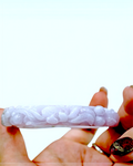 Jadeite Spring Color Black Chicken Bangle | Natural Grade A from Myanmar, Cold and Luxurious